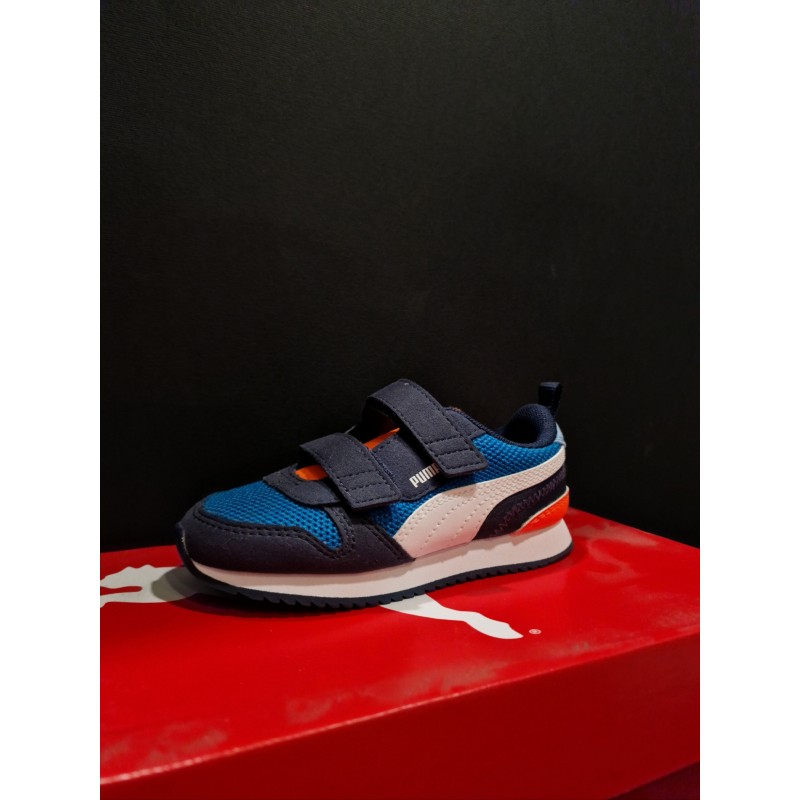 PUMA Sneaker Blu/Arancio con strappi