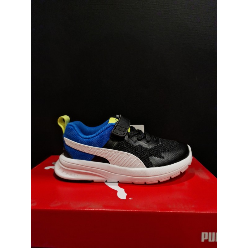 PUMA Sneaker in tela Blu/Nero con strappo e lacci