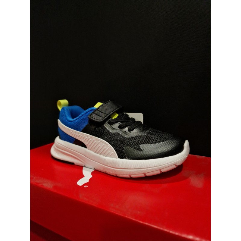 PUMA Sneaker in tela Blu/Nero con strappo e lacci