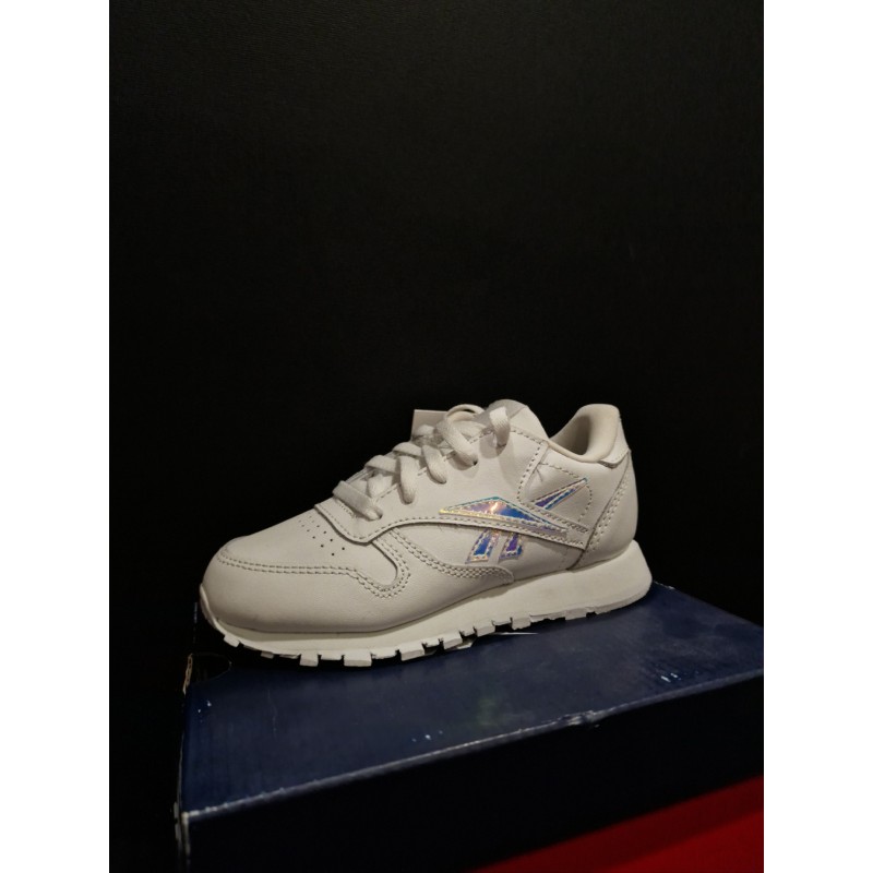 REEBOOK Sneaker in pelle Total White con logo Cromo